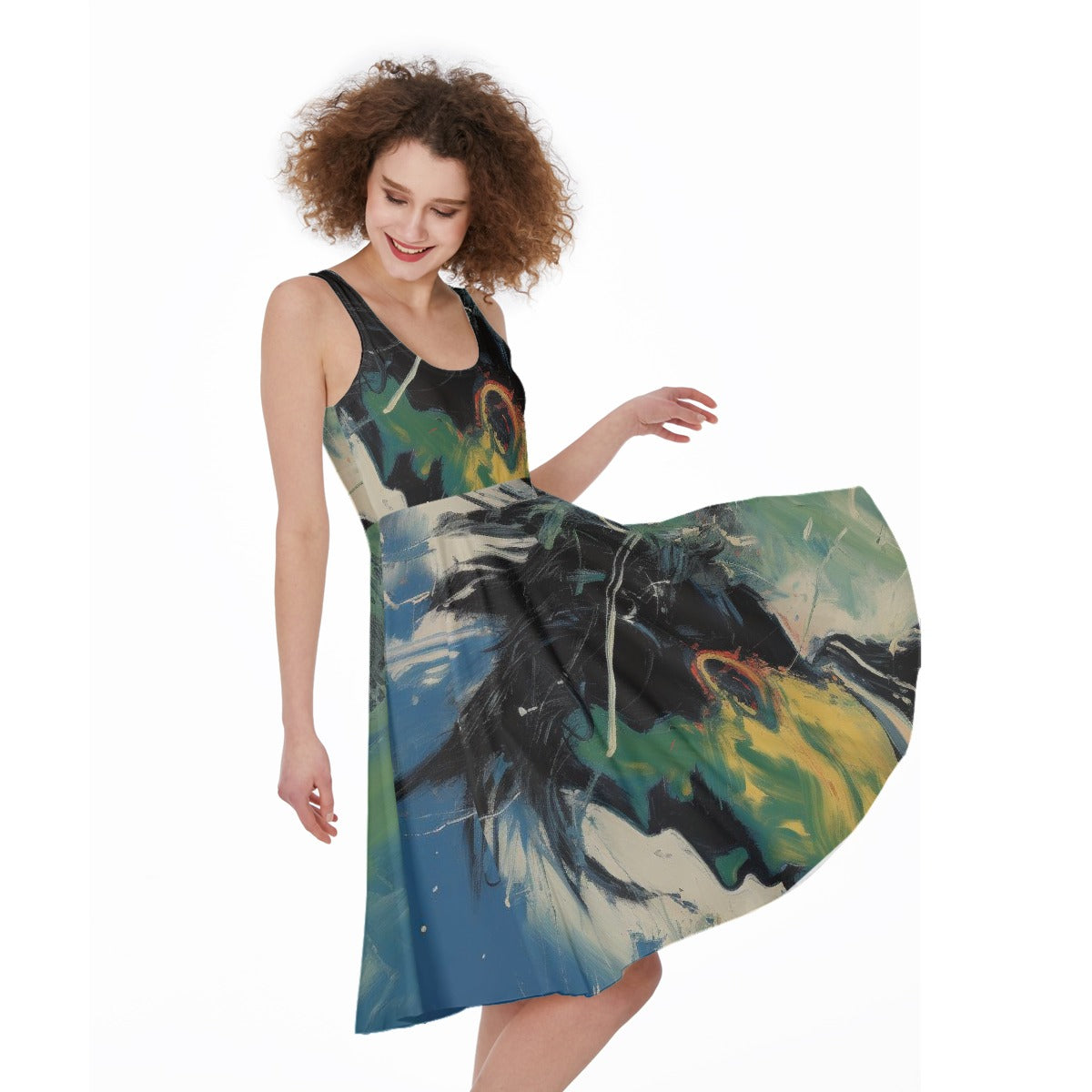 All-Over Print Women's Sleeveless Dress