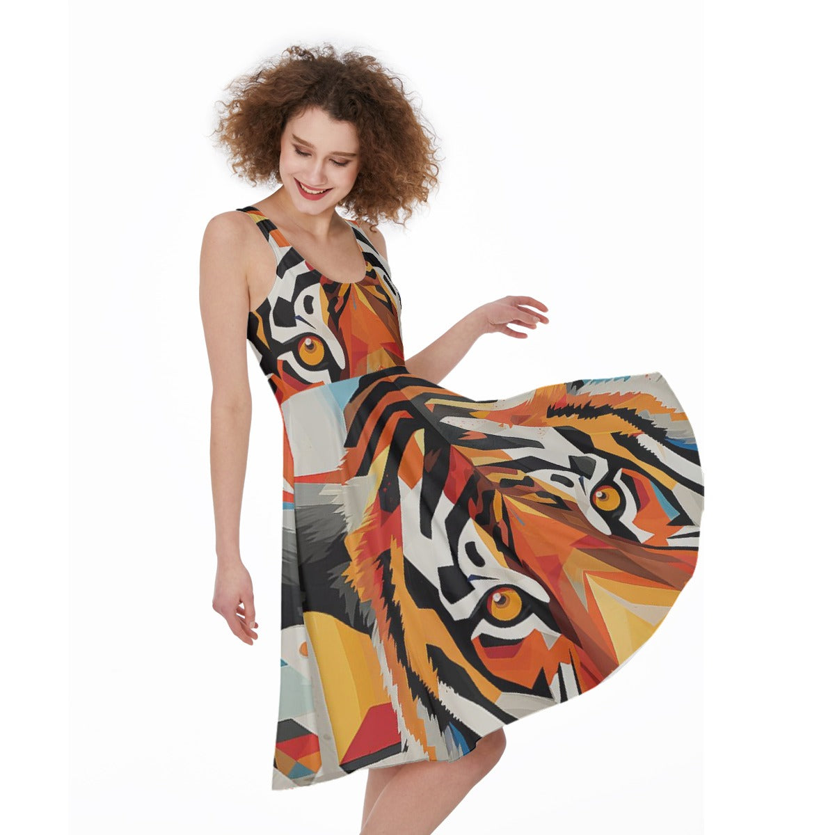 All-Over Print Women's Sleeveless Dress
