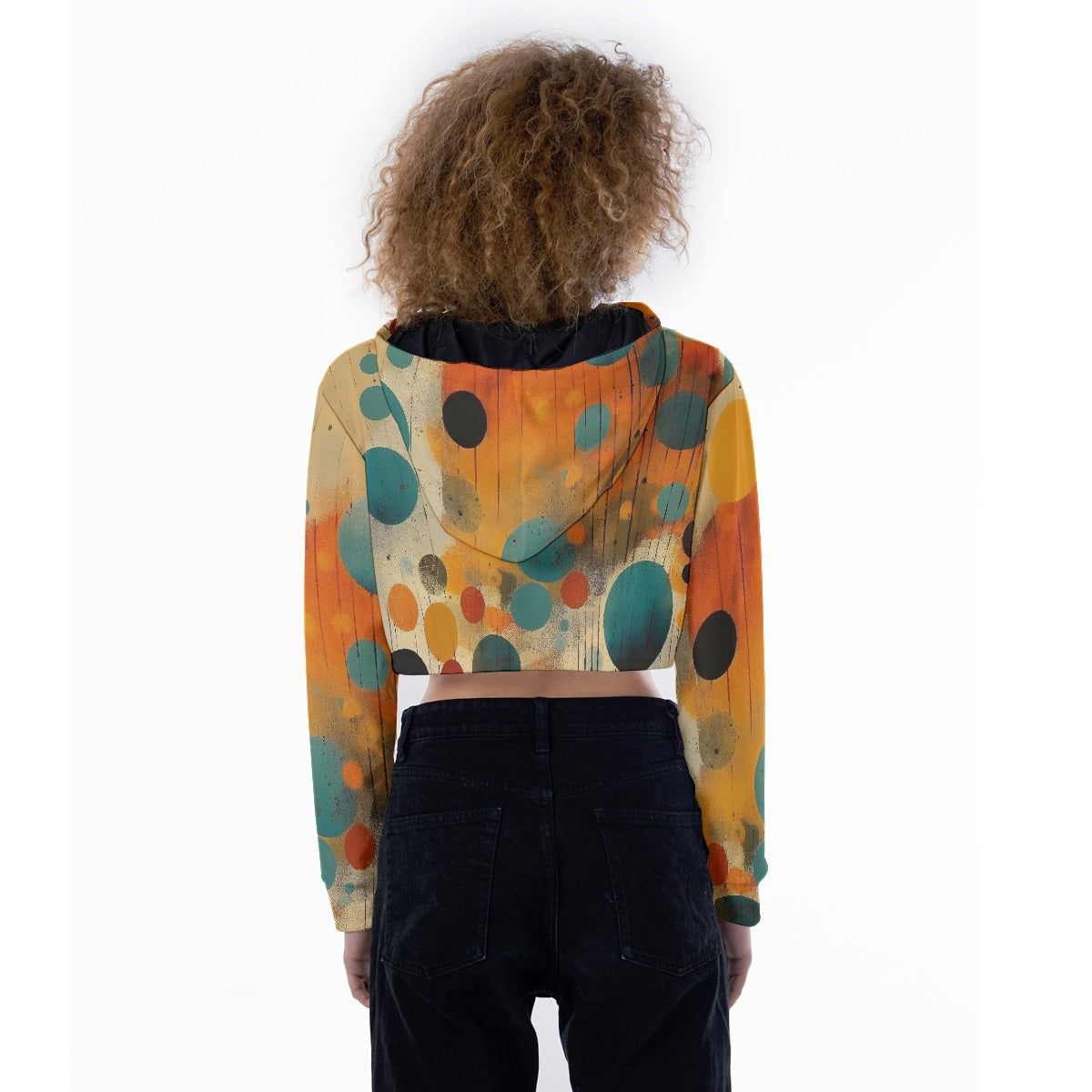 All-Over Print Women's Crop Top Hoodie