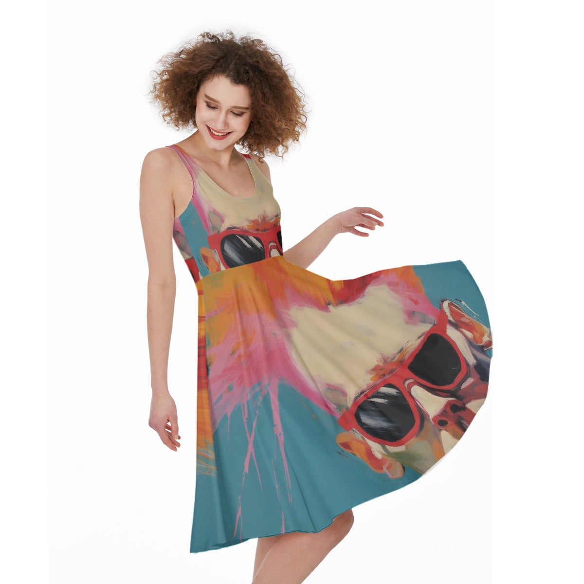 All-Over Print Women's Sleeveless Dress