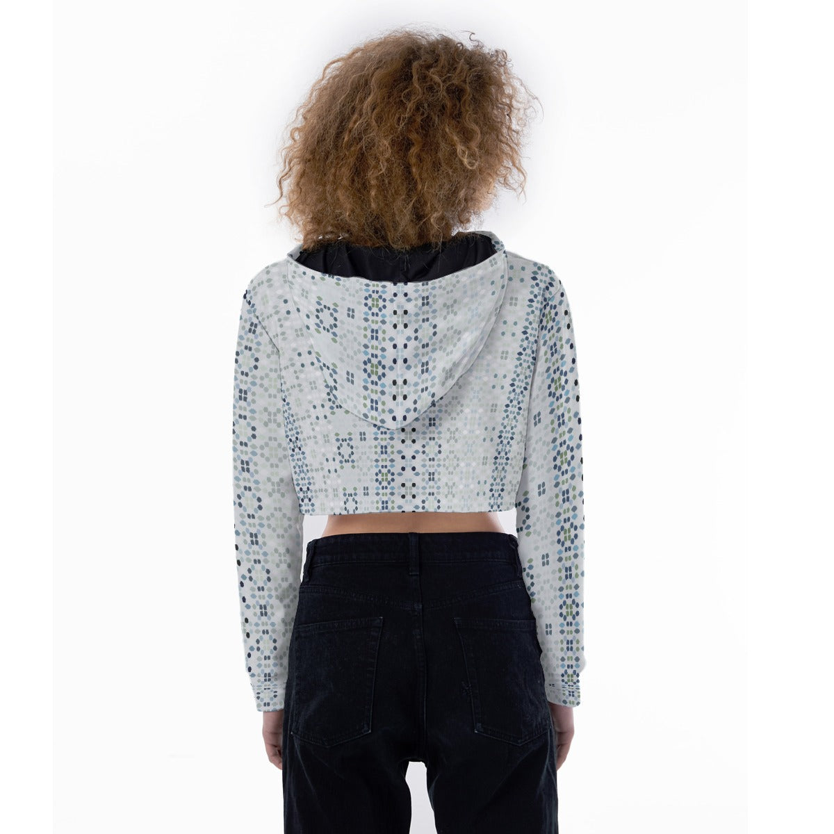 All-Over Print Women's Crop Top Hoodie