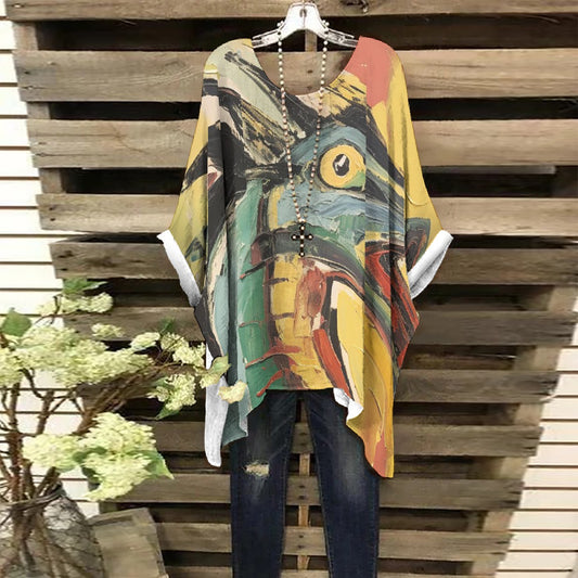 All-Over Print Women's Bat Sleeve Shirt