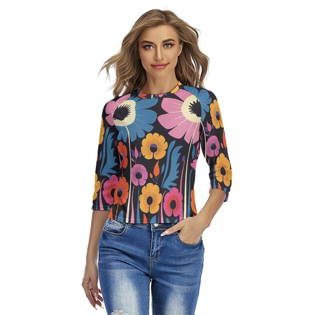 All-Over Print Women's Raglan Sleeves T-shirts
