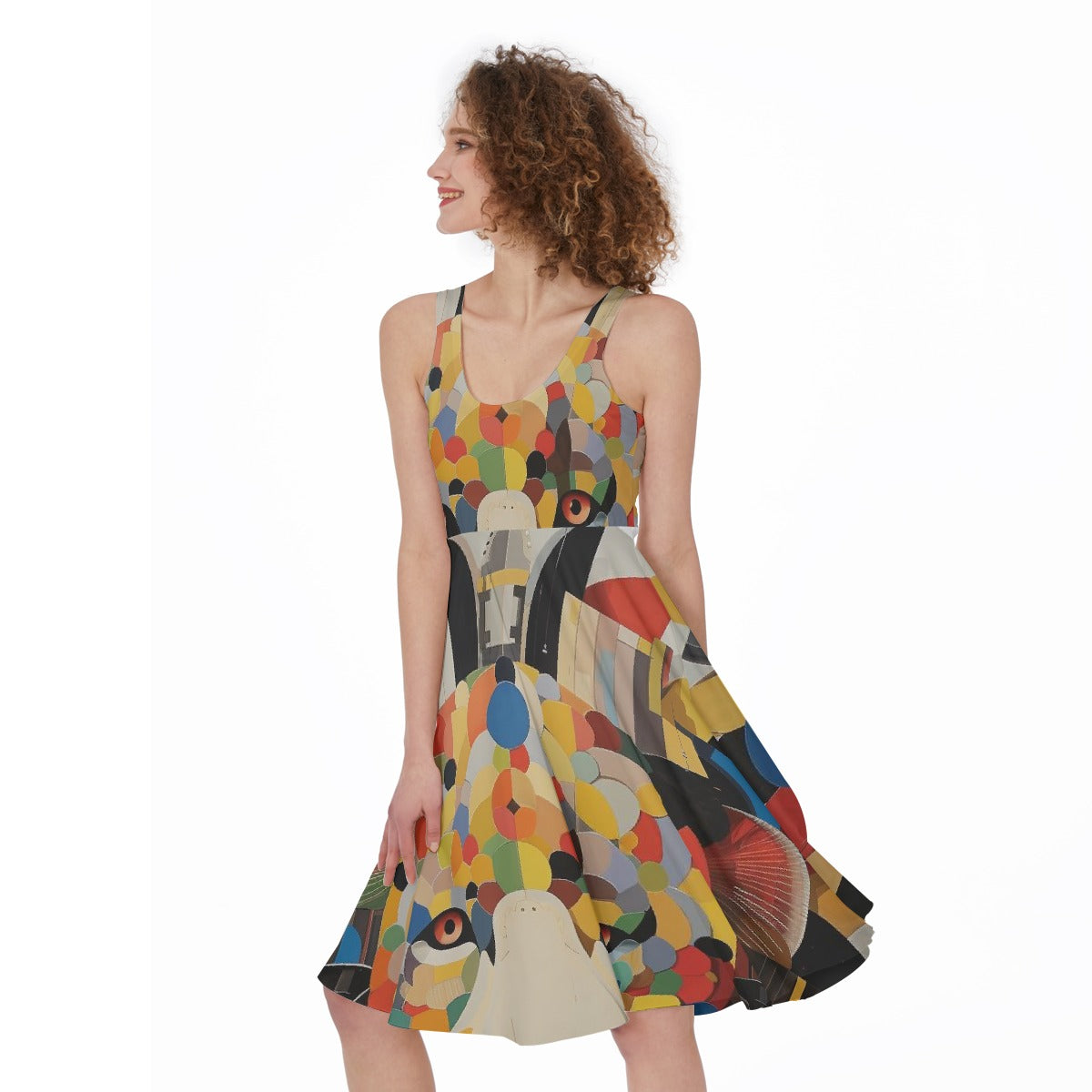 All-Over Print Women's Sleeveless Dress