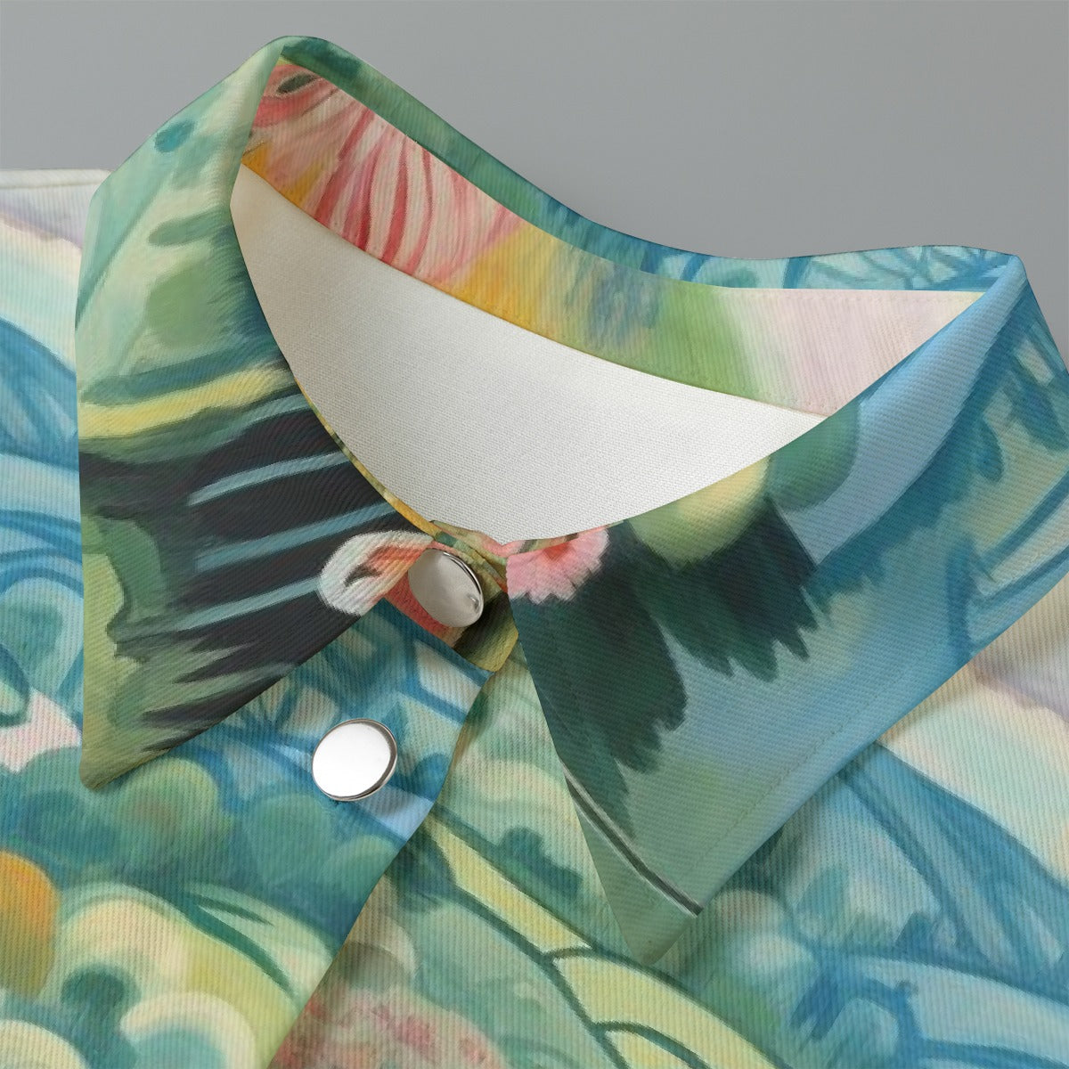 All-Over Print Women's Cropped Jacket | 245GSM Cotton