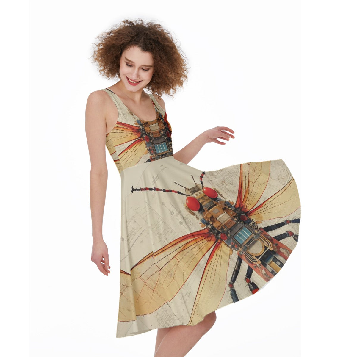 All-Over Print Women's Sleeveless Dress