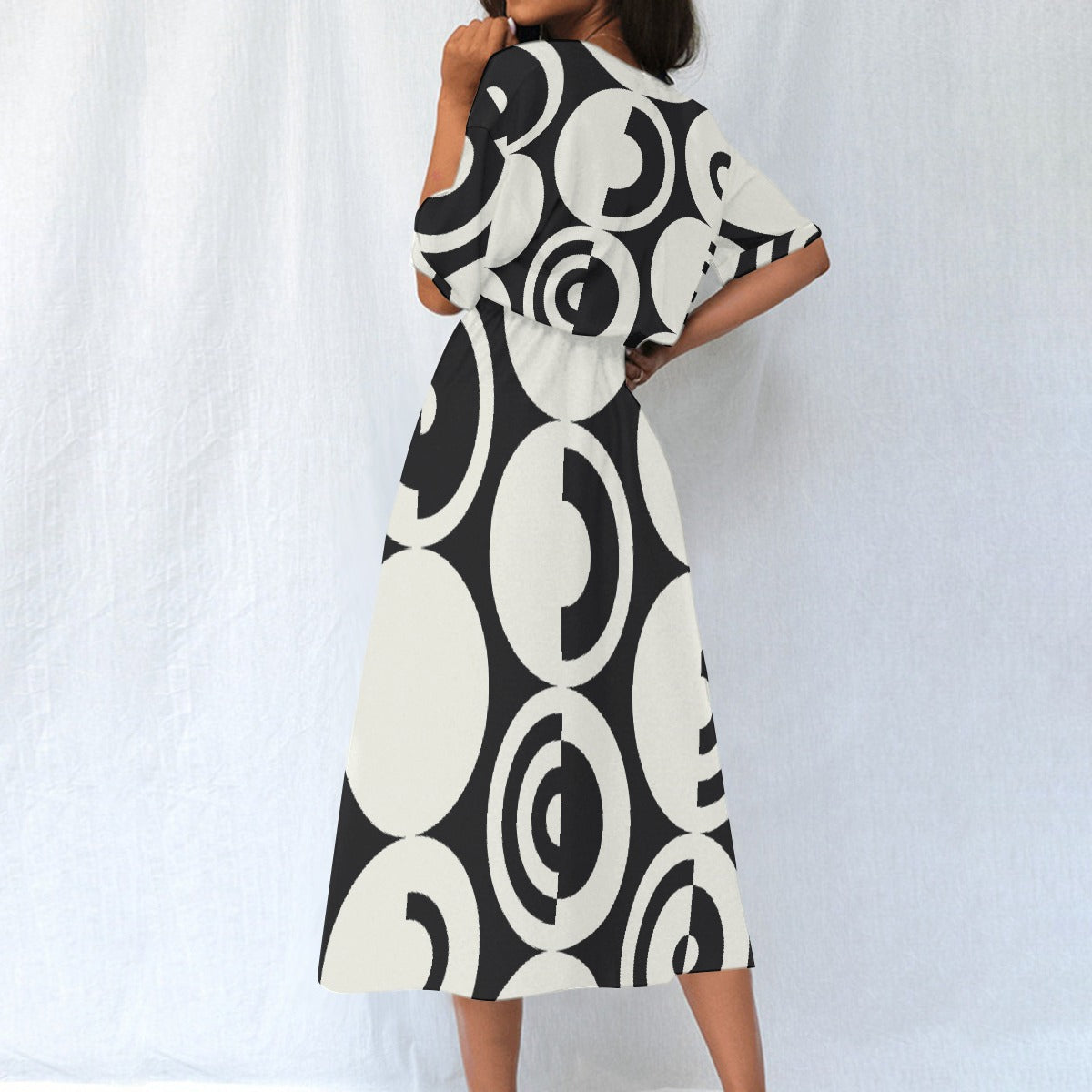 All-Over Print Women's Elastic Waist Dress