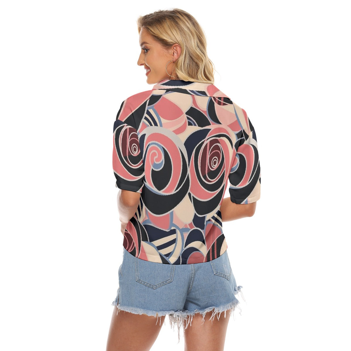 All-Over Print Women's V-neck Shirts