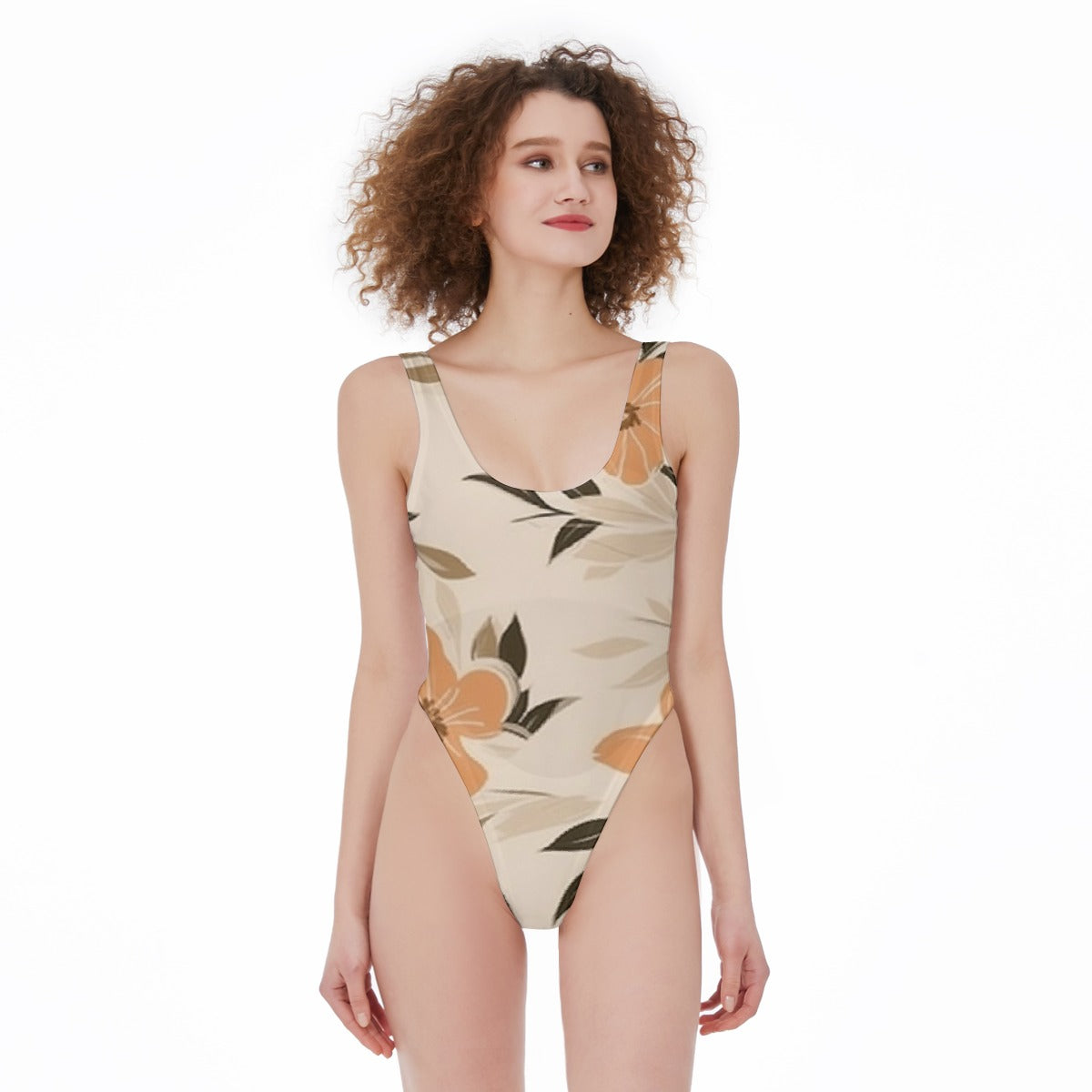 All-Over Print Women's High Cut One-piece Swimsuit