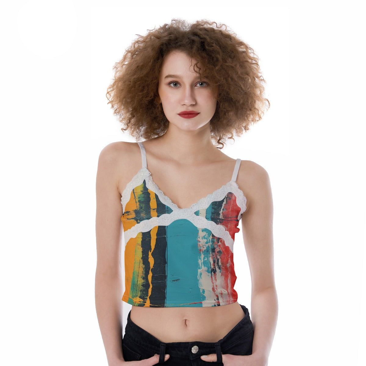 All-Over Print Women's Lace Camisole