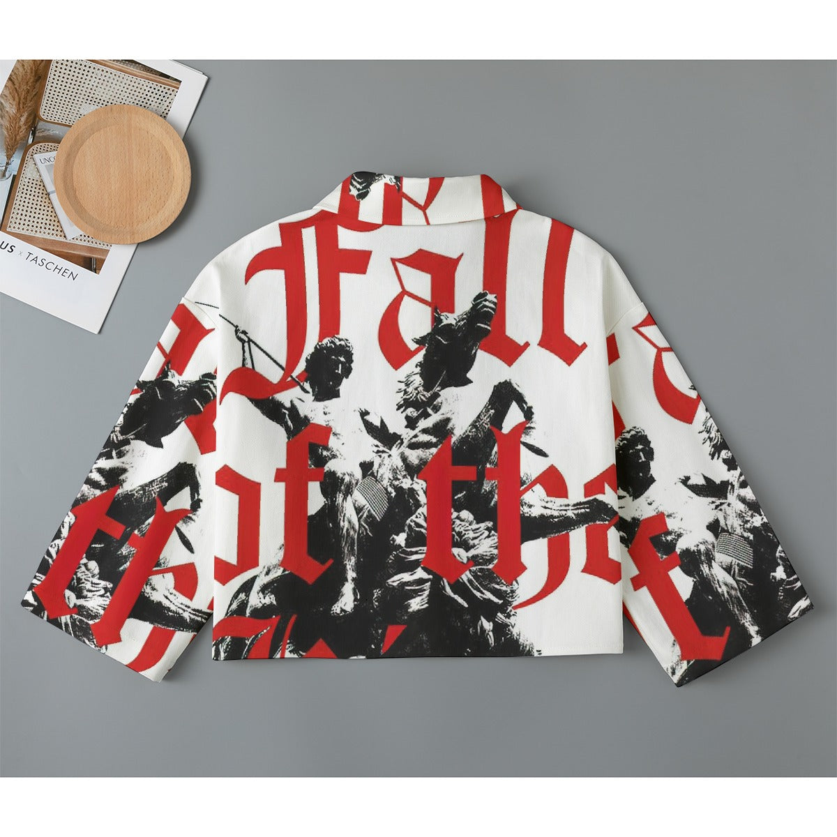 All-Over Print Women's Cropped Jacket | 245GSM Cotton