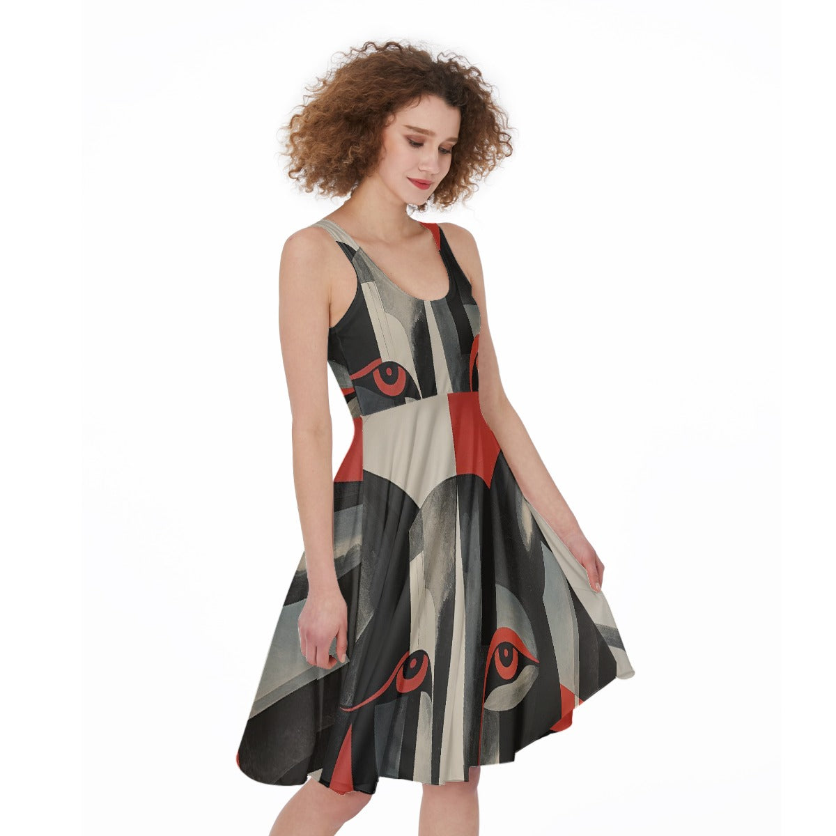 All-Over Print Women's Sleeveless Dress