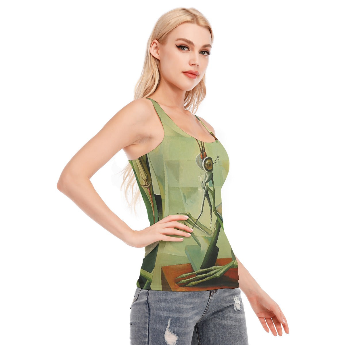 All-Over Print Women's Racer Vest | 190GSM Cotton