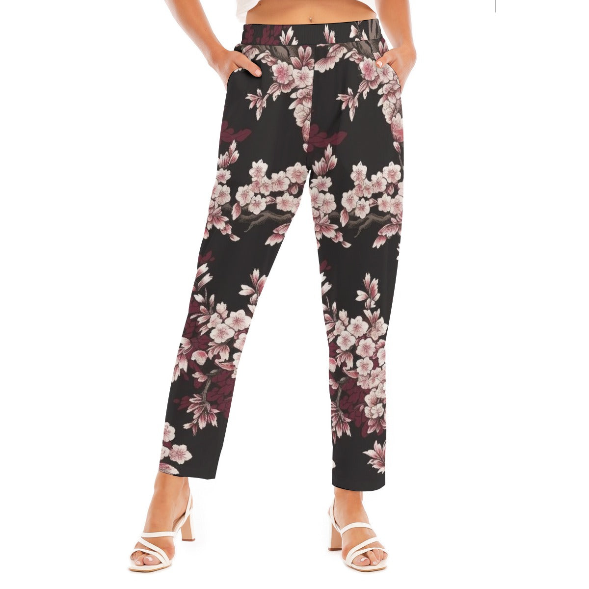 All-Over Print Women's Loose Straight-leg Pants