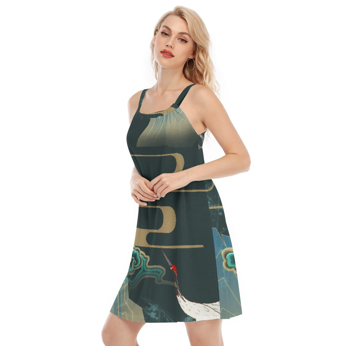 All-Over Print Women's Sleeveless Cami Dress