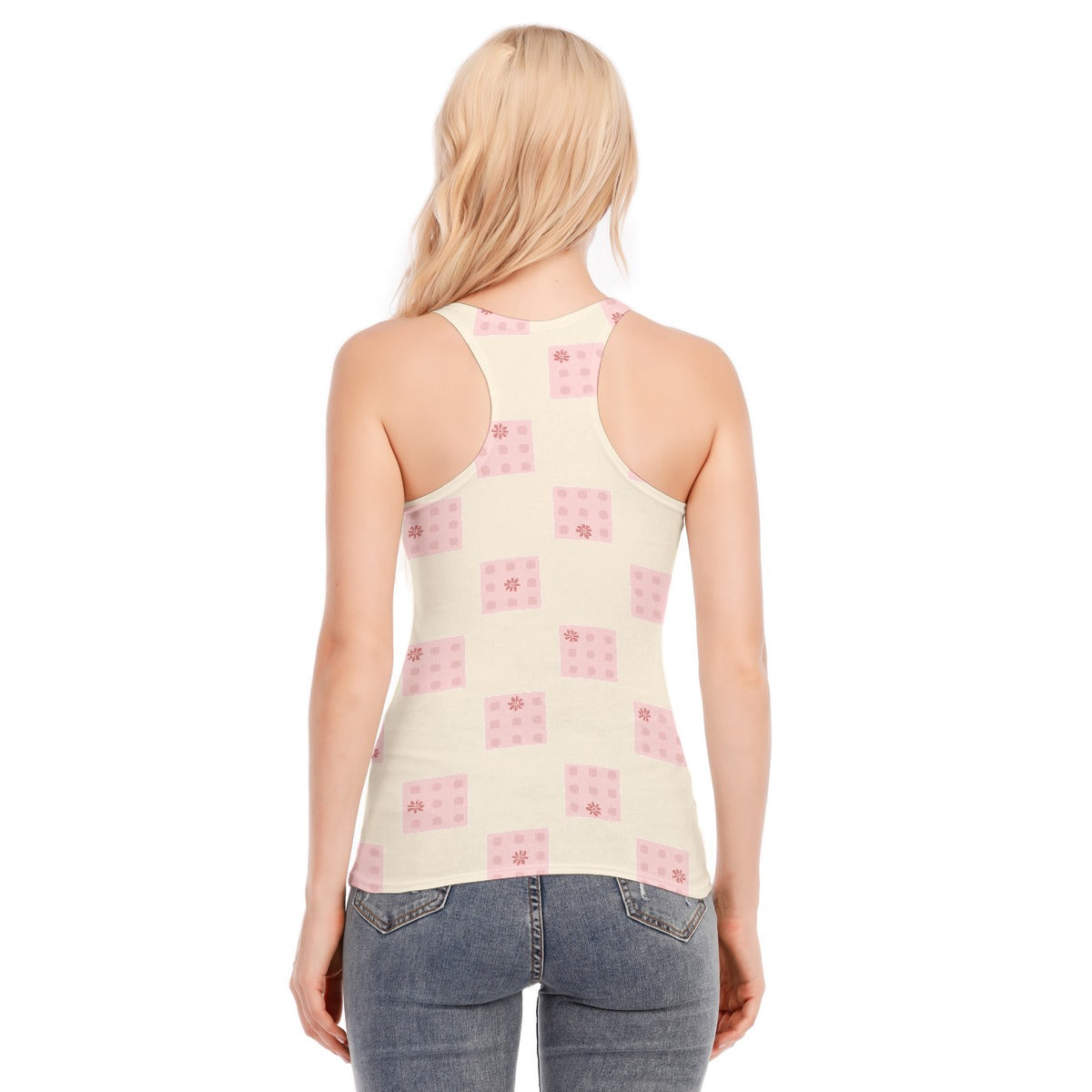 All-Over Print Women's Racer Vest | 190GSM Cotton