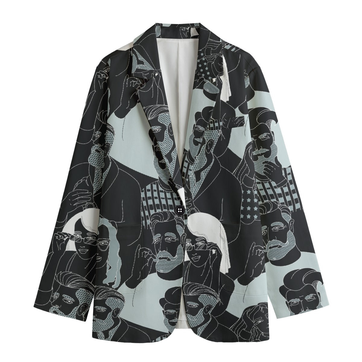 All-Over Print Women's Leisure Blazer