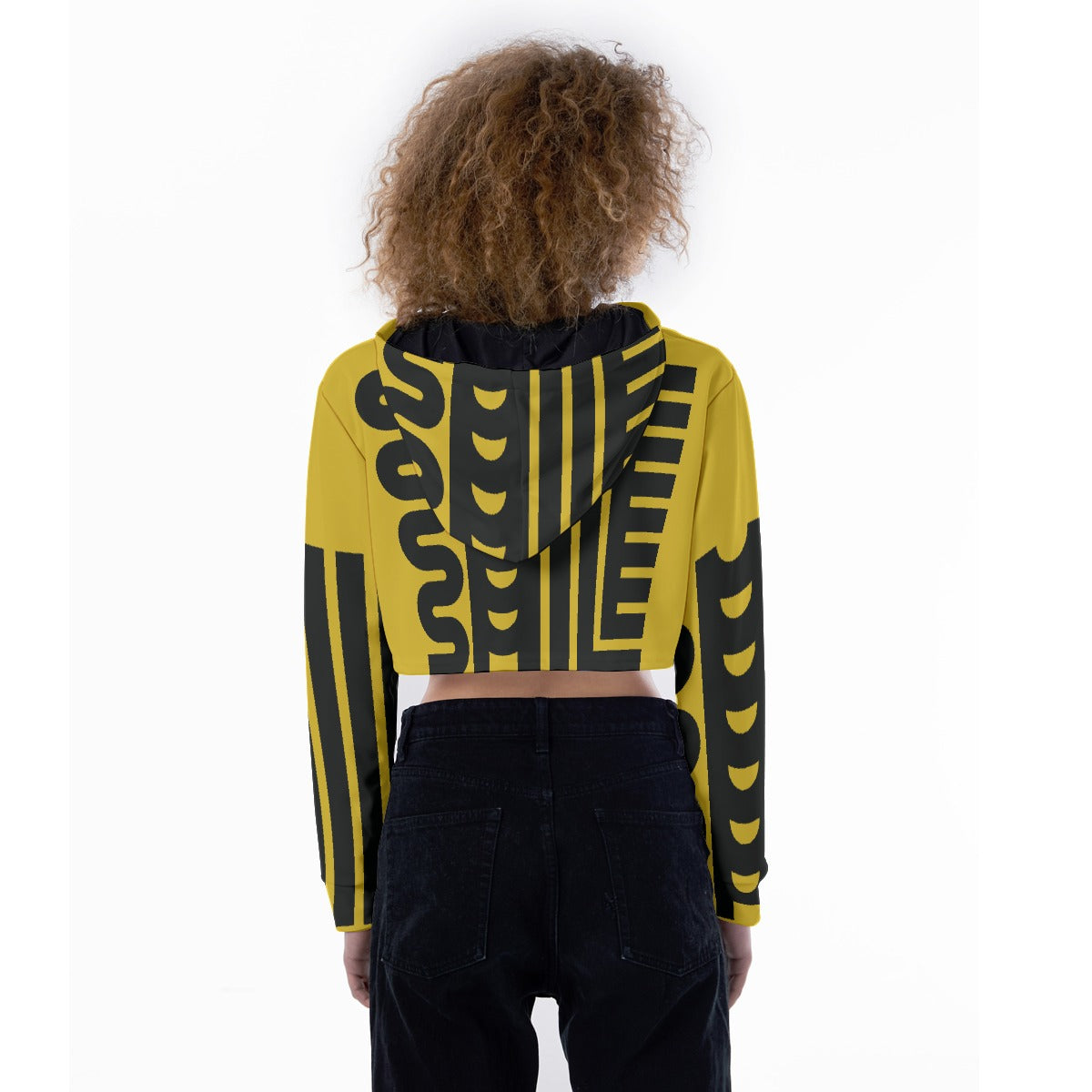 All-Over Print Women's Crop Top Hoodie