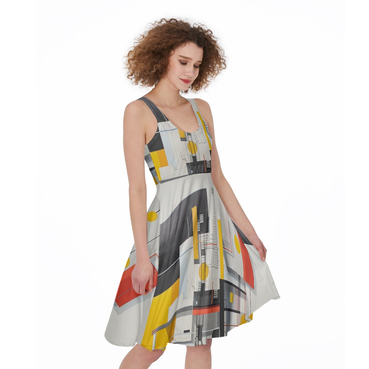 All-Over Print Women's Sleeveless Dress