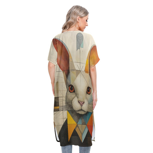 All-Over Print Women's Short Sleeve Cardigan