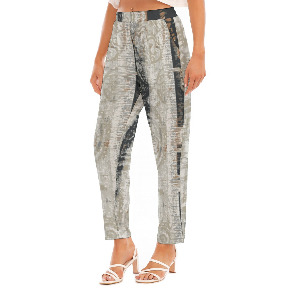 All-Over Print Women's Loose Straight-leg Pants