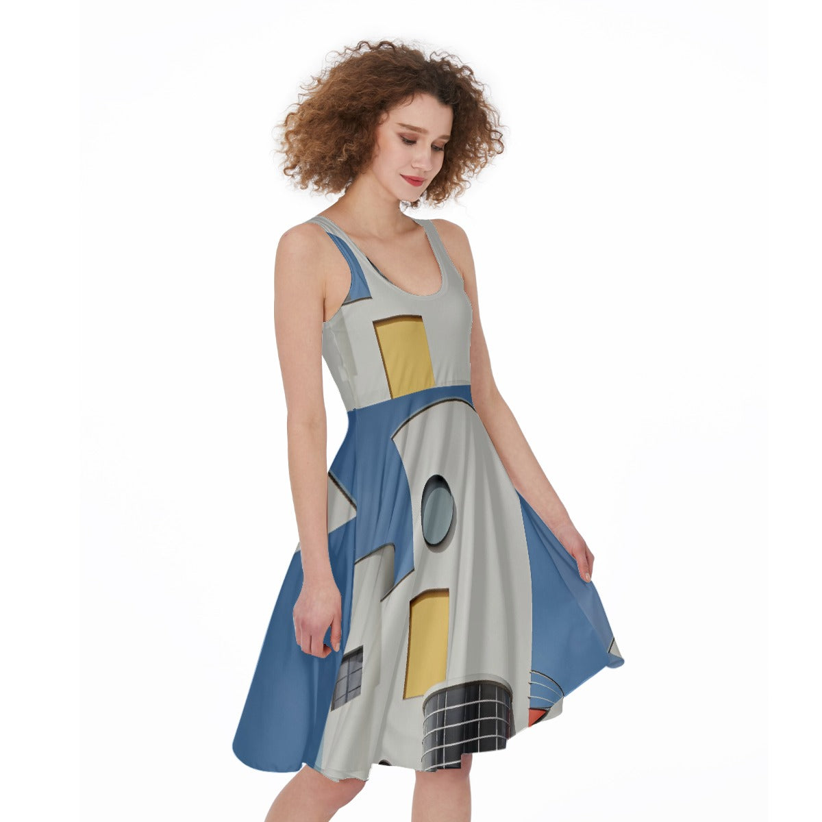 All-Over Print Women's Sleeveless Dress