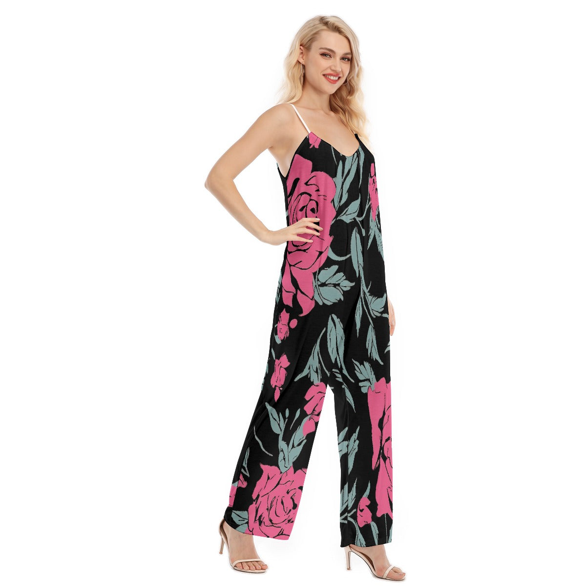 All-Over Print Women's Loose Cami Jumpsuit