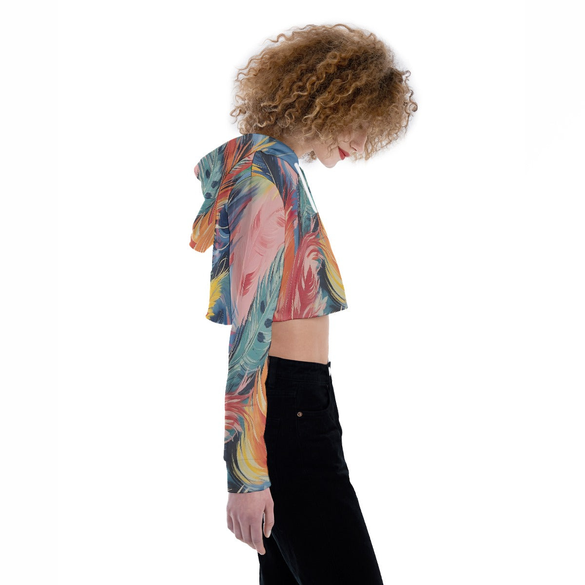 All-Over Print Women's Crop Top Hoodie