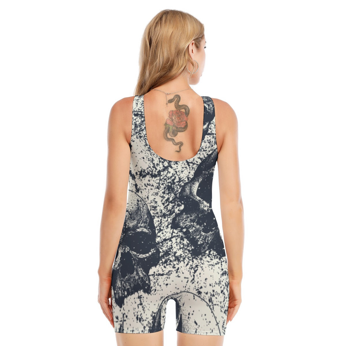 All-Over Print Women's Sleeveless One-piece Swimsuit