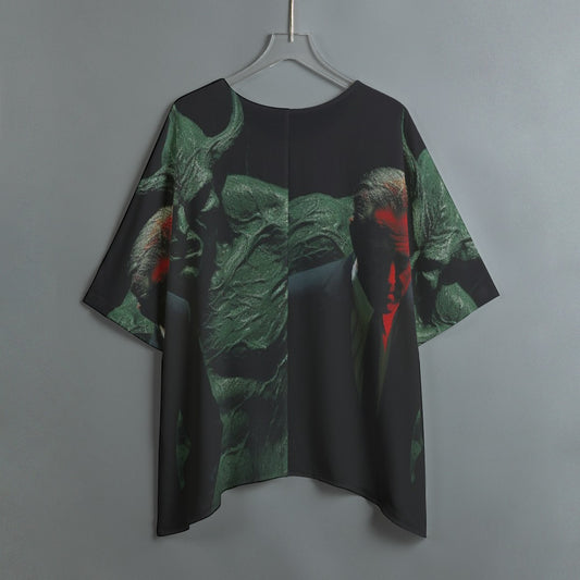 All-Over Print Women's Bat Sleeve Shirt