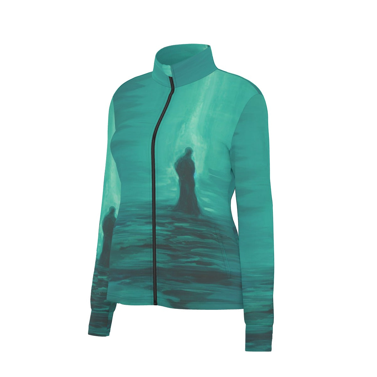 All-Over Print Women's Long Sleeve Thumbhole Jacket