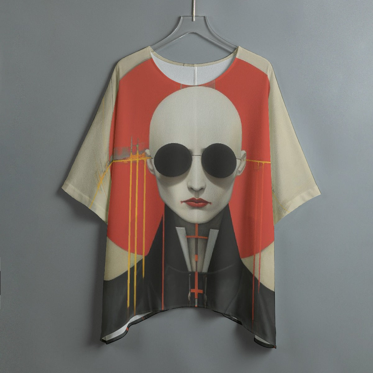 All-Over Print Women's Bat Sleeve Shirt