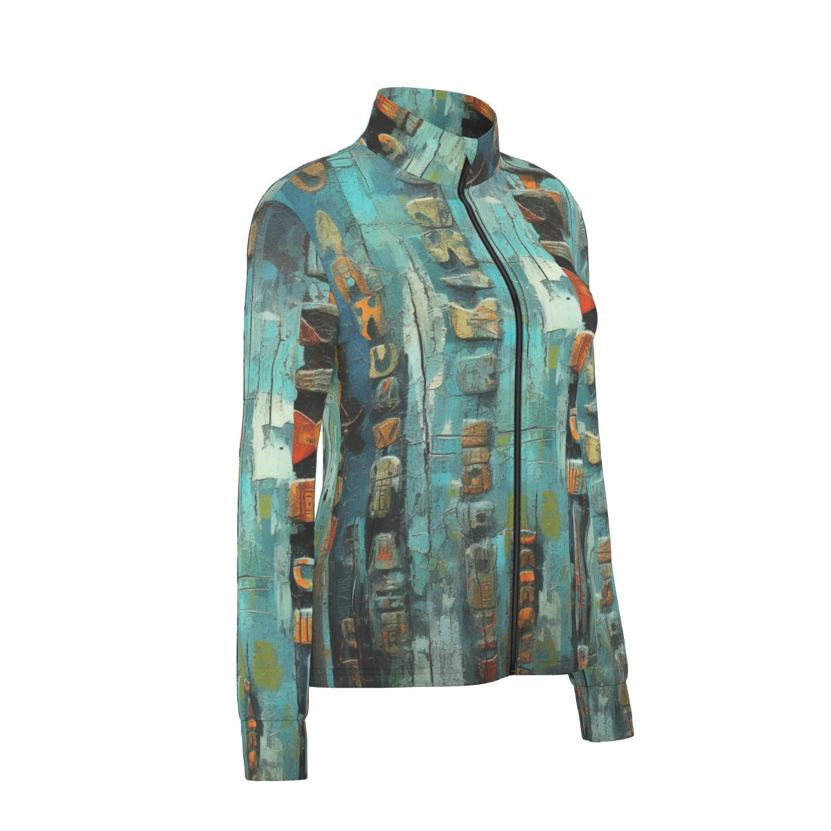 All-Over Print Women's Long Sleeve Thumbhole Jacket