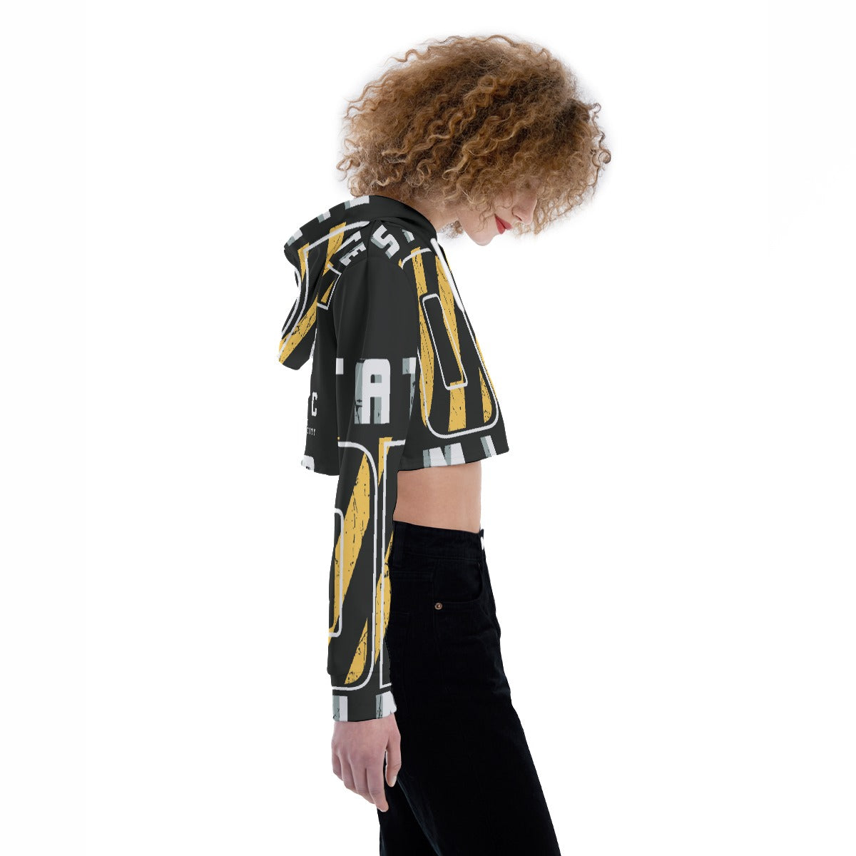 All-Over Print Women's Crop Top Hoodie