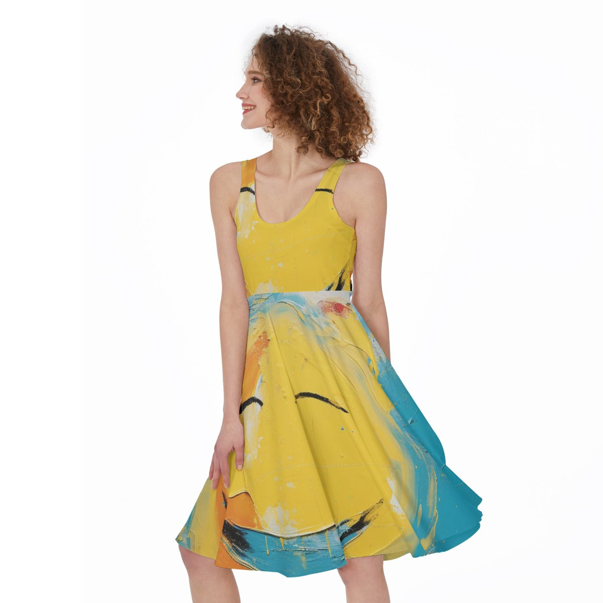 All-Over Print Women's Sleeveless Dress