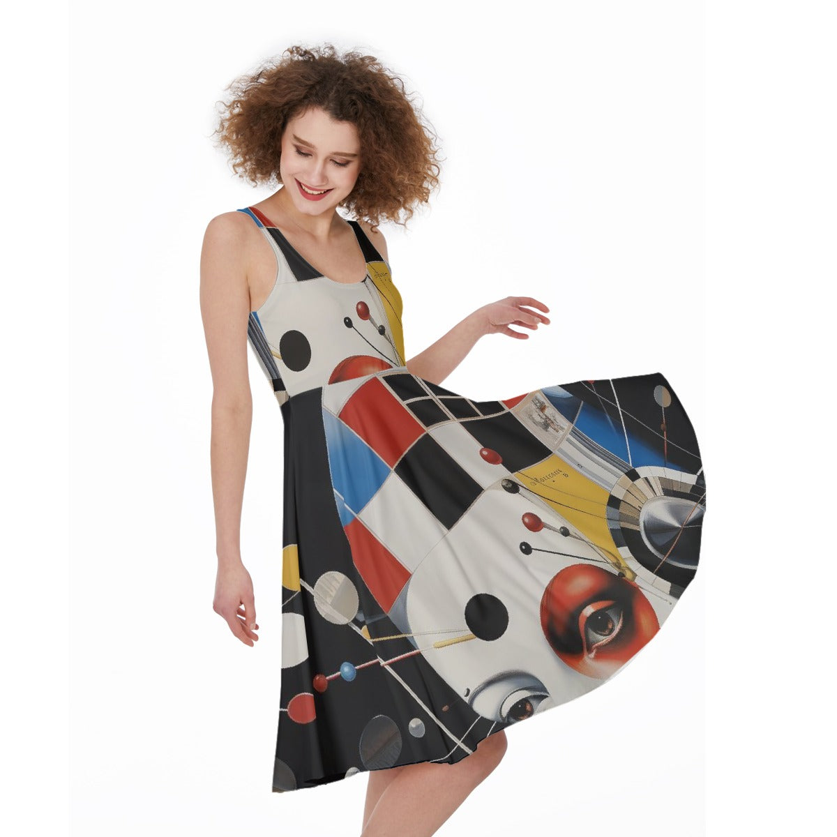 All-Over Print Women's Sleeveless Dress