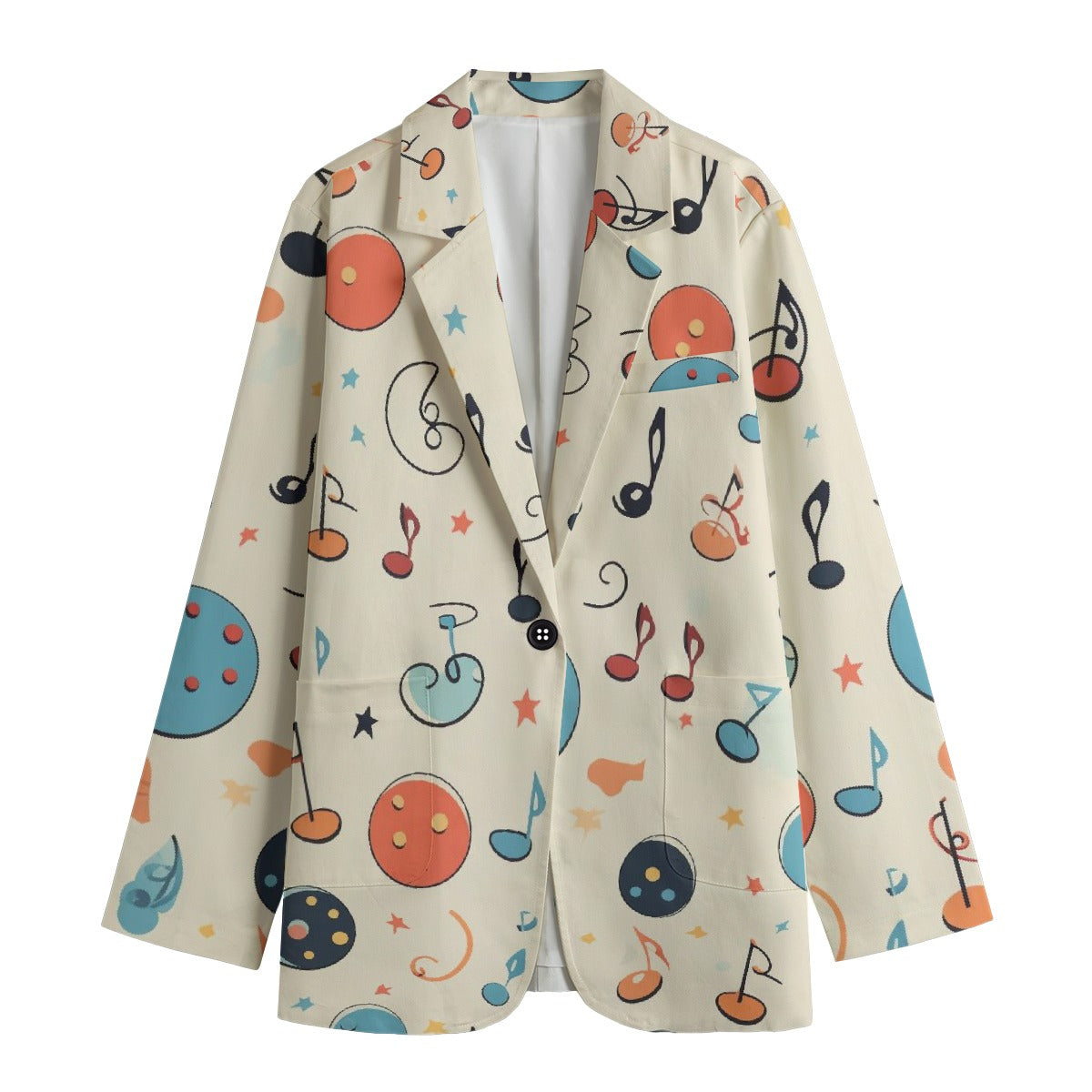 All-Over Print Women's Leisure Blazer