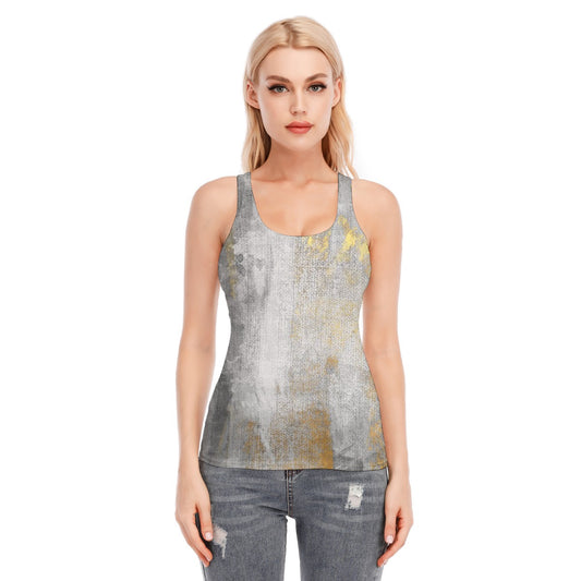 All-Over Print Women's Racer Vest | 190GSM Cotton