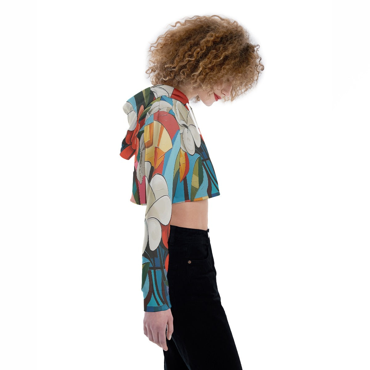 All-Over Print Women's Crop Top Hoodie