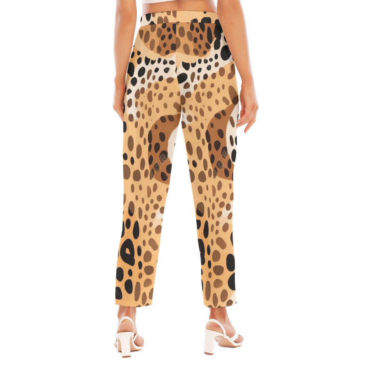 All-Over Print Women's Loose Straight-leg Pants