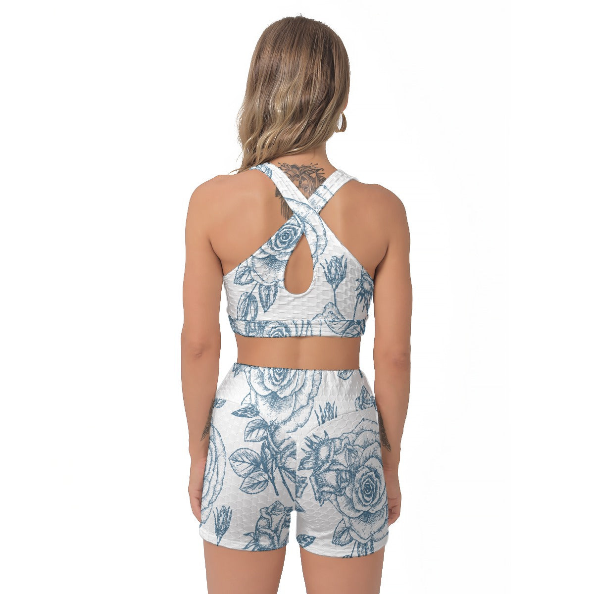 All-Over Print Women's Sports Bra Suit