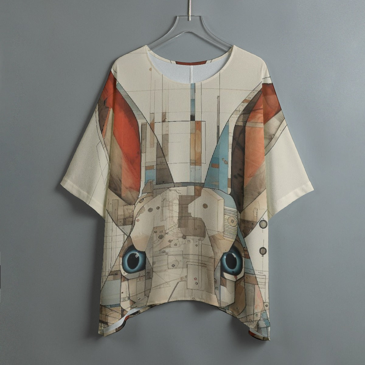 All-Over Print Women's Bat Sleeve Shirt