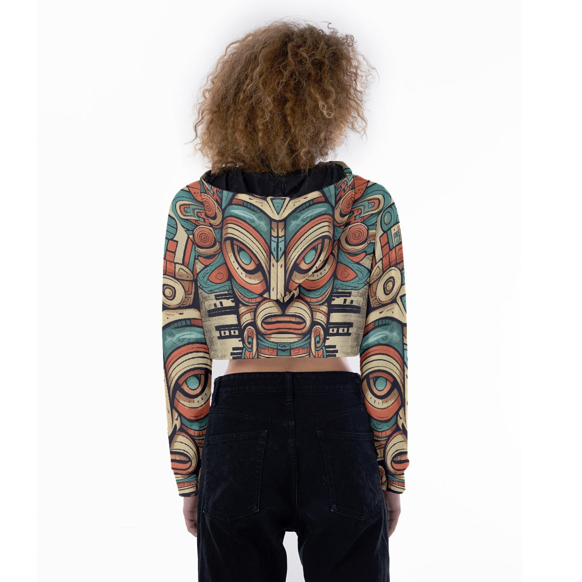 All-Over Print Women's Crop Top Hoodie