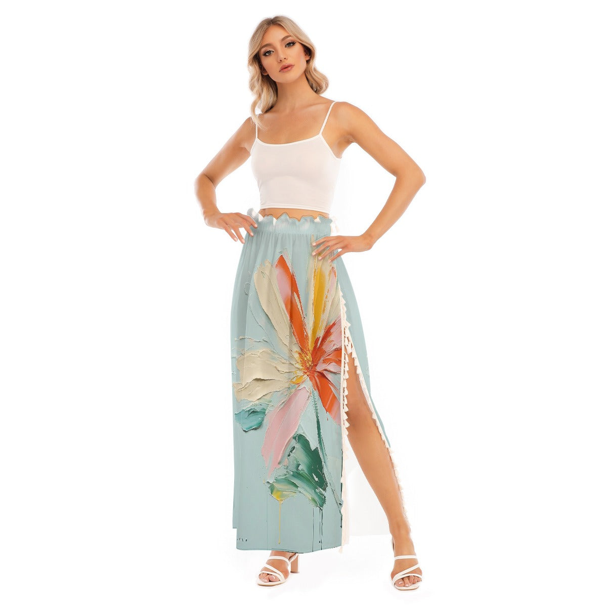 All-Over Print Women's Side Split Skirt