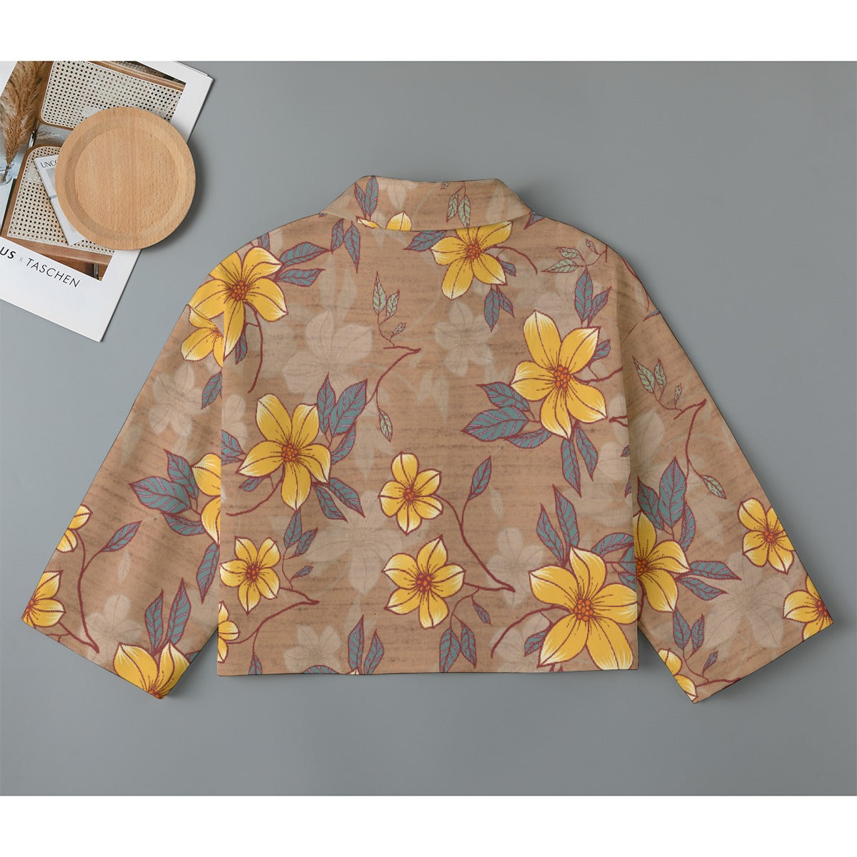 All-Over Print Women's Cropped Jacket | 245GSM Cotton