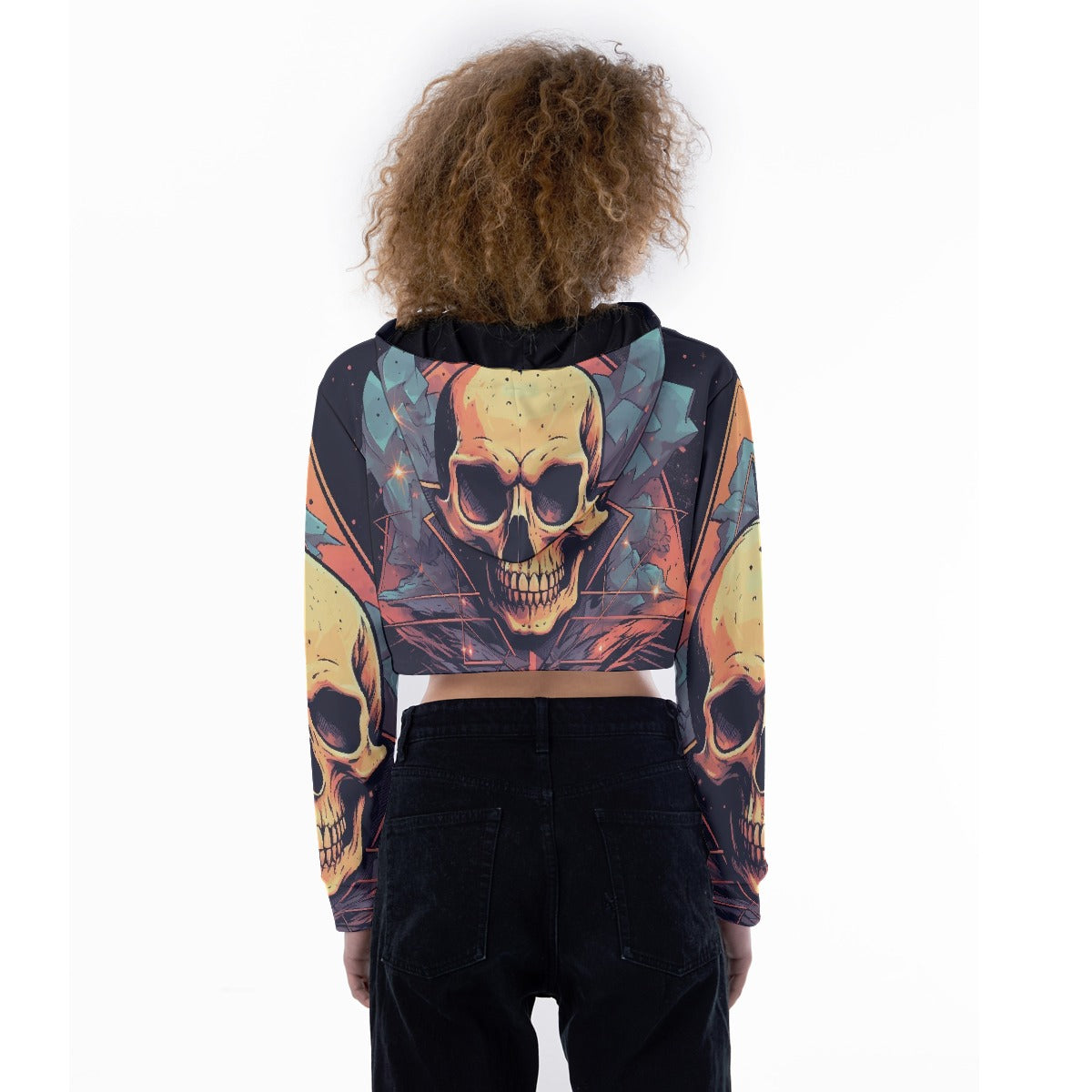All-Over Print Women's Crop Top Hoodie