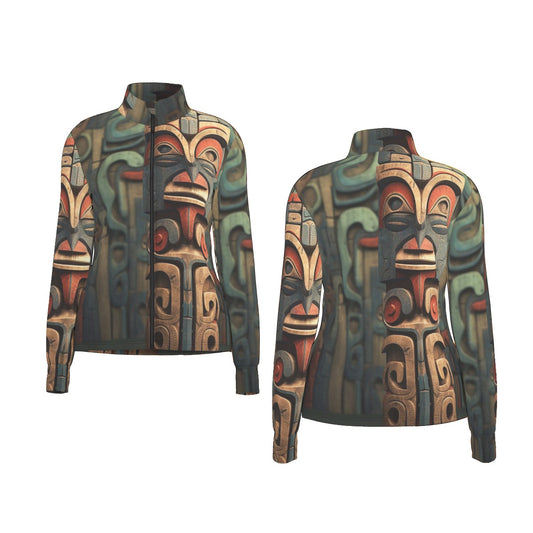All-Over Print Women's Long Sleeve Thumbhole Jacket