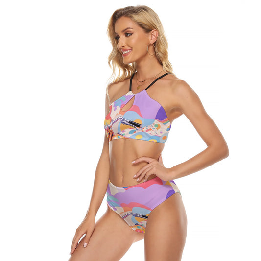 All-Over Print Women's Cami Keyhole One-piece Swimsuit