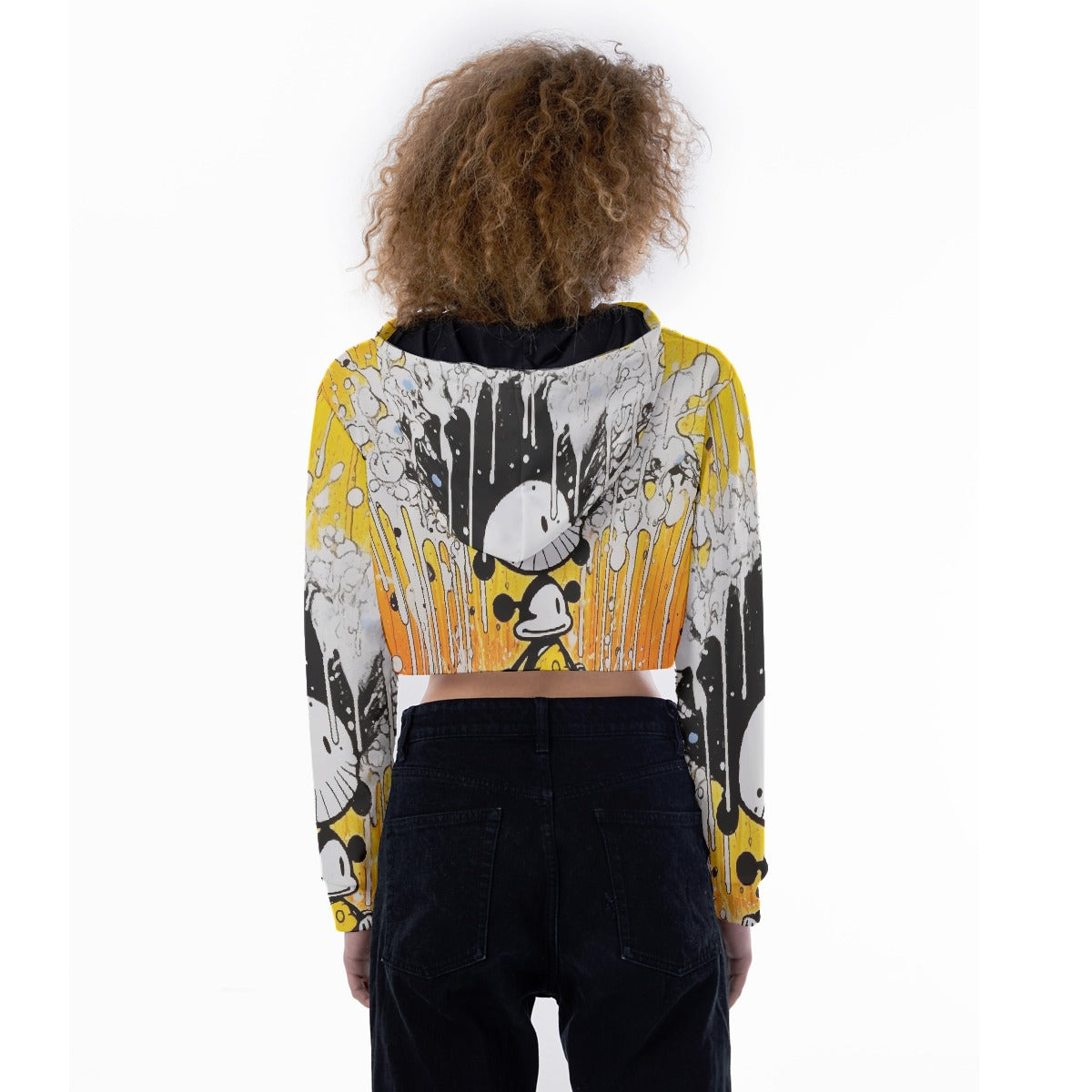 All-Over Print Women's Crop Top Hoodie