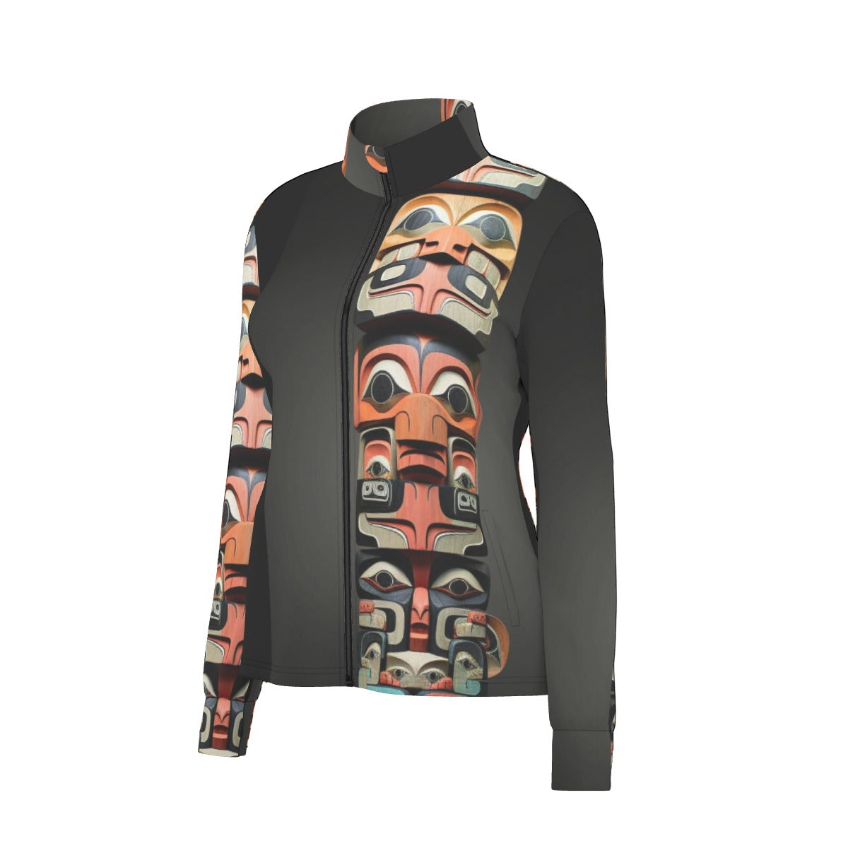 All-Over Print Women's Long Sleeve Thumbhole Jacket